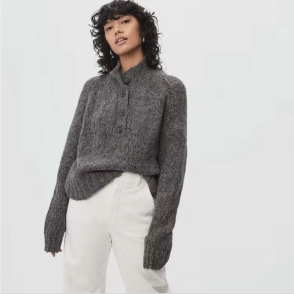 Everlane the lofty knit Henley button up alpaca wool
Blend sweater - Picture 3 of 9